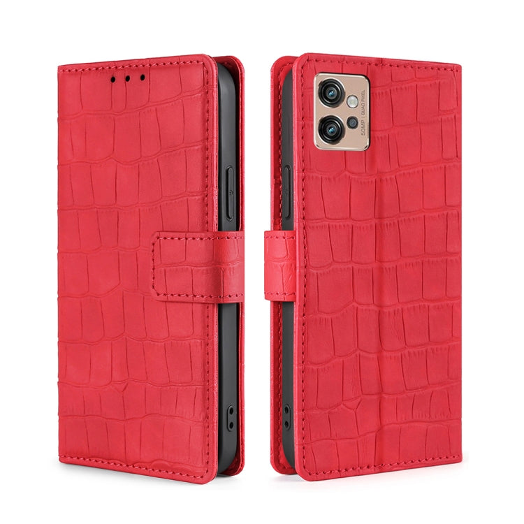 Skin Feel Crocodile Magnetic Clasp Leather Phone Case