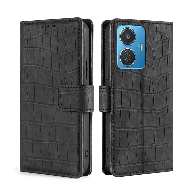 Skin Feel Crocodile Magnetic Clasp Leather Phone Case, For Motorola Moto G32 4G, For Realme GT2 Explorer Master, For vivo iQOO Z6 44W/T1 Snapdragon 680, For vivo Y77 5G Global