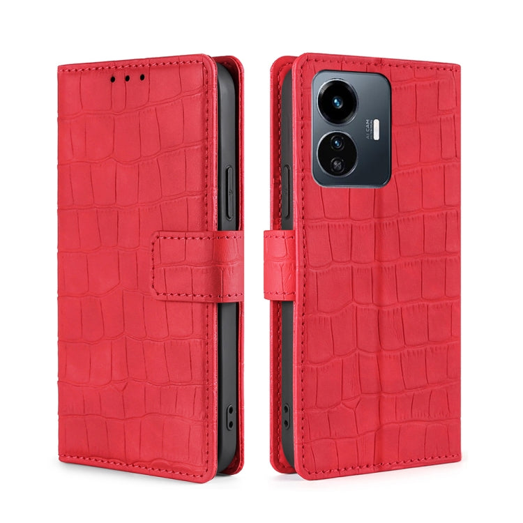 Skin Feel Crocodile Magnetic Clasp Leather Phone Case, For Motorola Moto G32 4G, For Realme GT2 Explorer Master, For vivo iQOO Z6 44W/T1 Snapdragon 680, For vivo Y77 5G Global