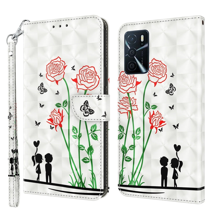 3D Painted Leather Phone Case, For OPPO A16 / A16s / A54s, For OPPO A54 5G / A74 5G, For OPPO A94 5G / A95 5G, For OPPO A96 5G / Reno7 Z