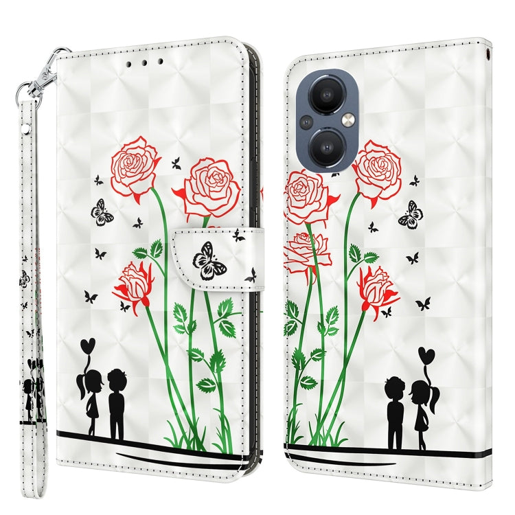 3D Painted Leather Phone Case, For OPPO A16 / A16s / A54s, For OPPO A54 5G / A74 5G, For OPPO A94 5G / A95 5G, For OPPO A96 5G / Reno7 Z