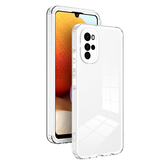 3 in 1 Clear TPU Color PC Frame Phone Case, For Motorola Moto G22, For OPPO A57 4G 2022, For Motorola Moto G42, For OPPO A77 5G, For Motorola Moto G52, For Honor X8