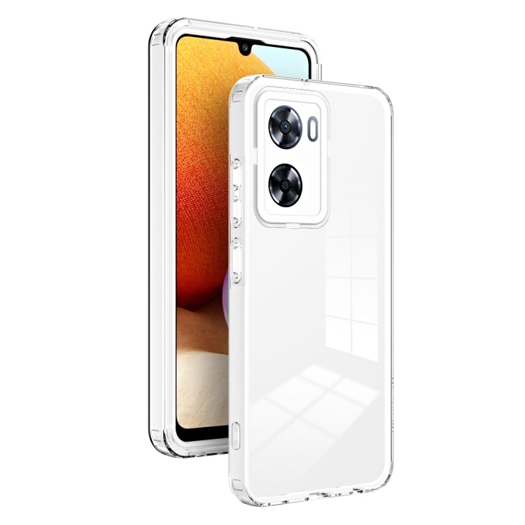 3 in 1 Clear TPU Color PC Frame Phone Case, For Motorola Moto G22, For OPPO A57 4G 2022, For Motorola Moto G42, For OPPO A77 5G, For Motorola Moto G52, For Honor X8