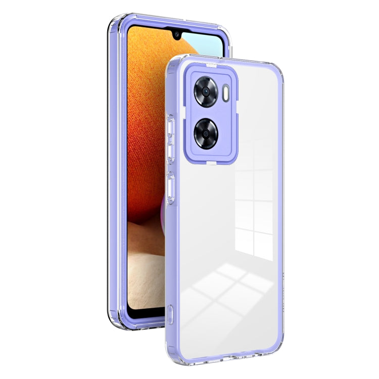 3 in 1 Clear TPU Color PC Frame Phone Case, For Motorola Moto G22, For OPPO A57 4G 2022, For Motorola Moto G42, For OPPO A77 5G, For Motorola Moto G52, For Honor X8