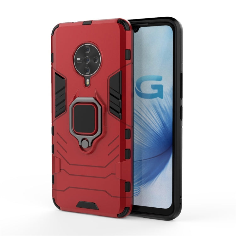 PC + TPU Shockproof Protective Case with Magnetic Ring Holder, For Xiaomi Redmi Note 9 Pro Max, For Huawei Enjoy 10e, For Vivo S6