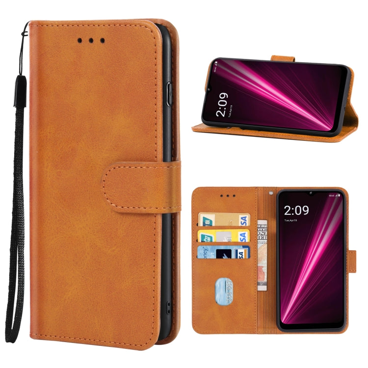 Leather Phone Case, For OPPO A57e, For OPPO A57s, For Sony Xperia 5 IV, For T-Mobile REVVL 6 5G, For T-Mobile REVVL 6 Pro 5G / T Phone Pro 5G