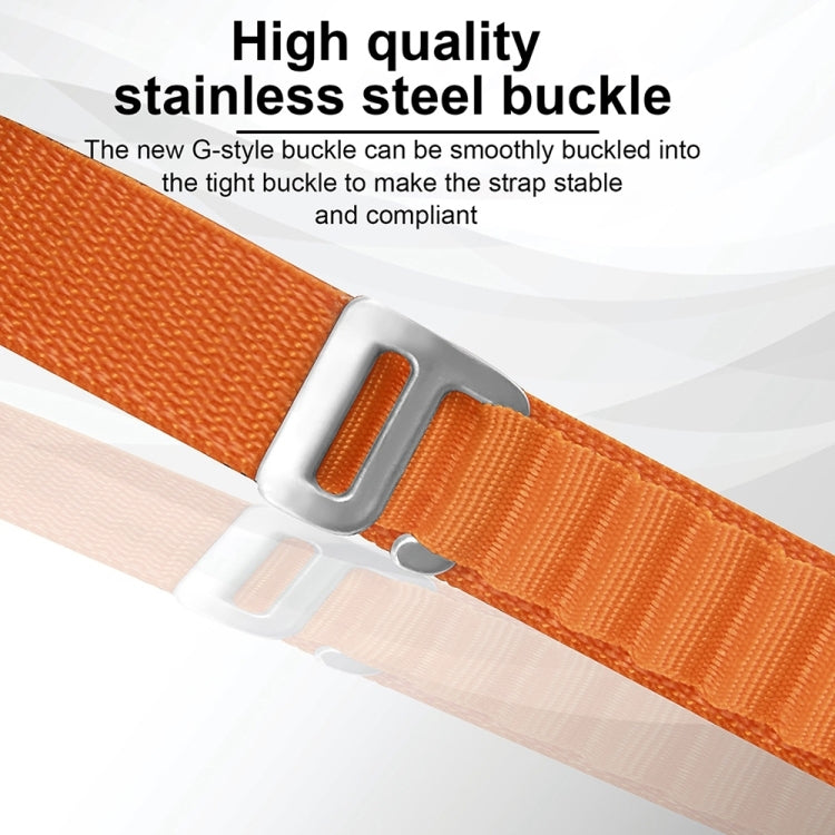 Nylon Watch Band, For Apple Watch Series 8&7 45mm / SE 2&6&SE&5&4 44mm / 3&2&1 42mm, For Apple Watch tra Series 8&7 45mm / SE 2&6&SE&5&4 44mm / 3&2&1 42mm