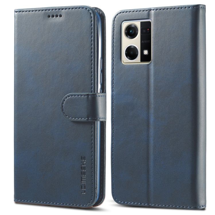 LC.IMEEKE Calf Texture Horizontal Flip Leather Case, For OPPO Reno8, For OPPO Reno8 Pro