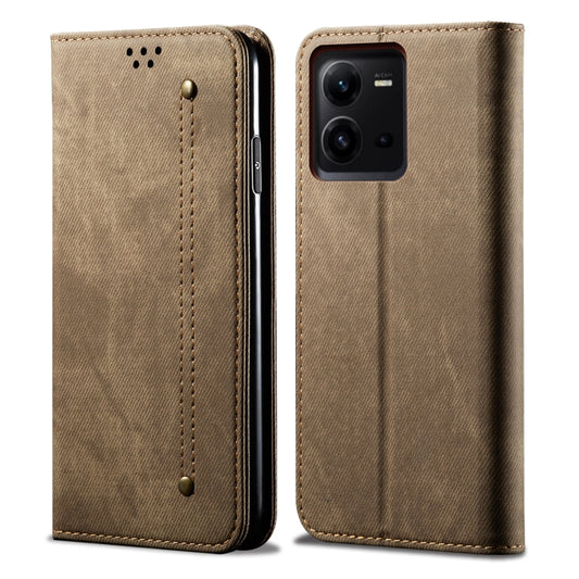 Denim Texture Leather Phone Case, For vivo V25, For Samsung Galaxy A04 4G