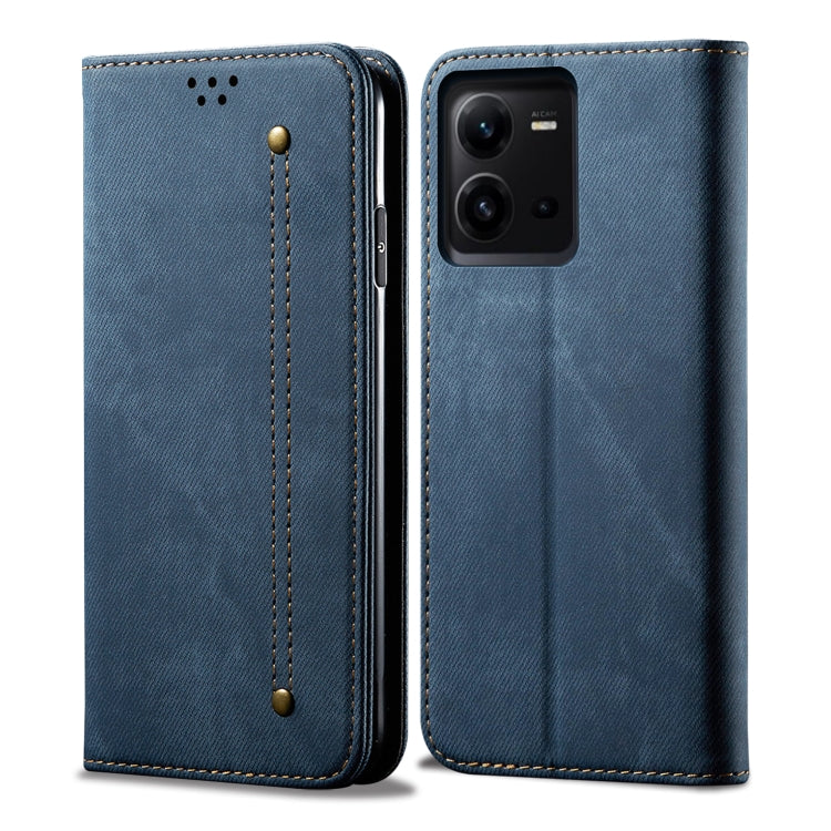 Denim Texture Leather Phone Case, For vivo V25, For Samsung Galaxy A04 4G