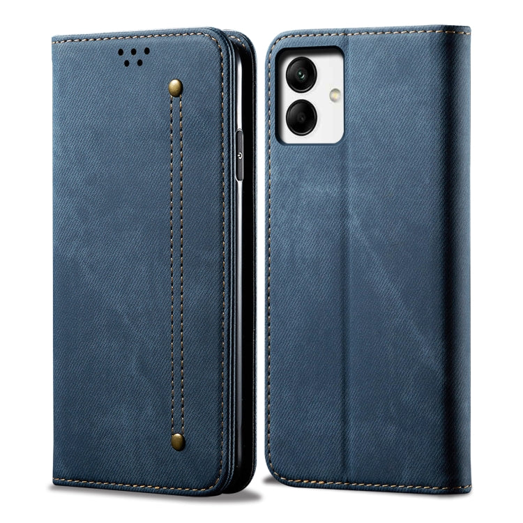 Denim Texture Leather Phone Case, For vivo V25, For Samsung Galaxy A04 4G