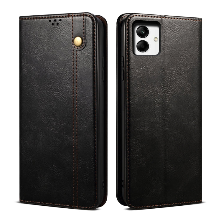 Oil Wax Crazy Horse Texture Leather Phone Case, For vivo V25, For Samsung Galaxy A04 4G