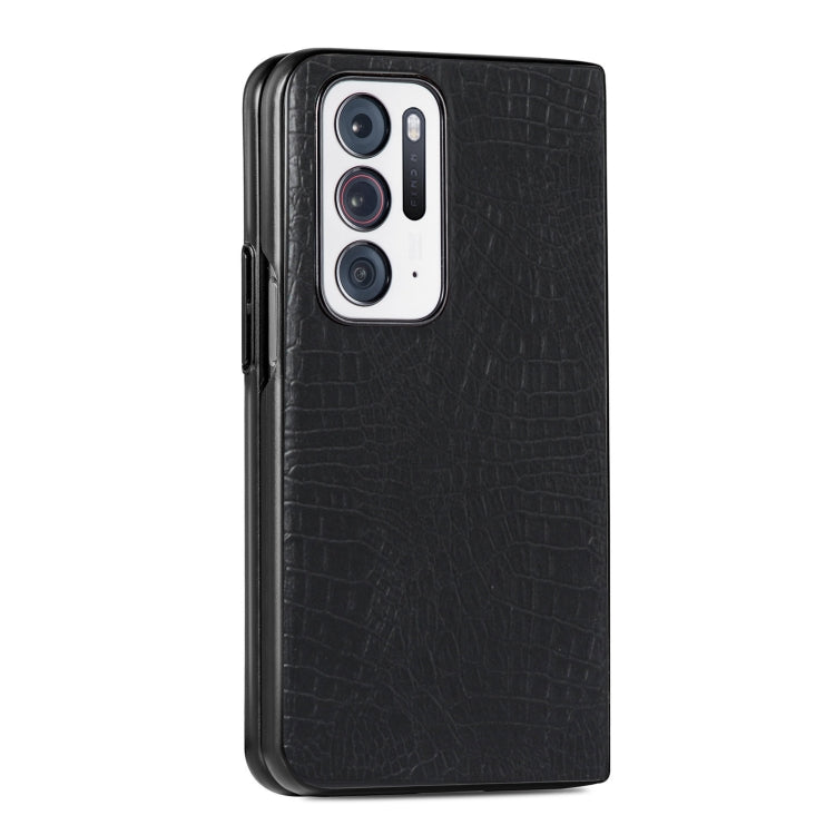 Shockproof Crocodile Texture PC + PU Case, For OPPO Find N, For vivo X Fold, For Huawei P50 Pocket
