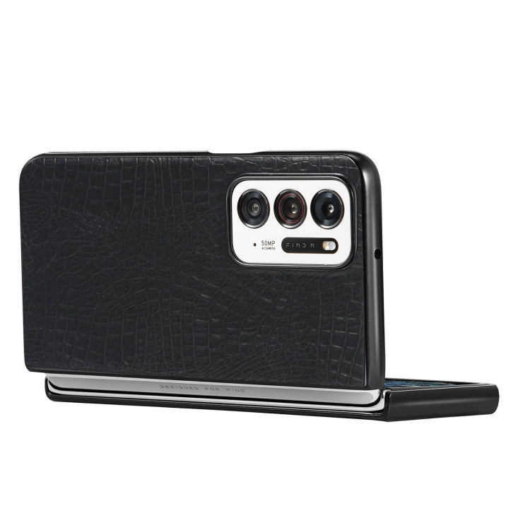 Shockproof Crocodile Texture PC + PU Case, For OPPO Find N, For vivo X Fold, For Huawei P50 Pocket