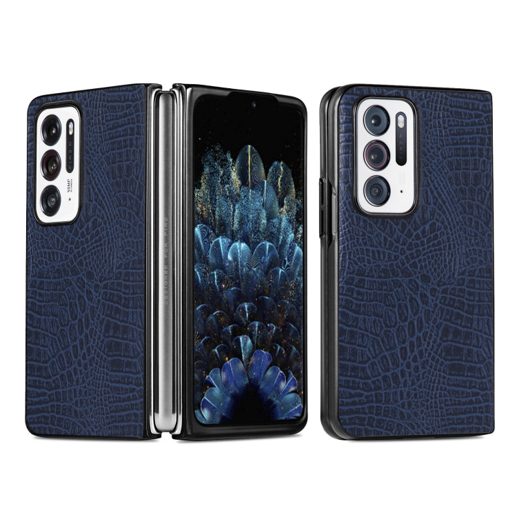 Shockproof Crocodile Texture PC + PU Case, For OPPO Find N, For vivo X Fold, For Huawei P50 Pocket