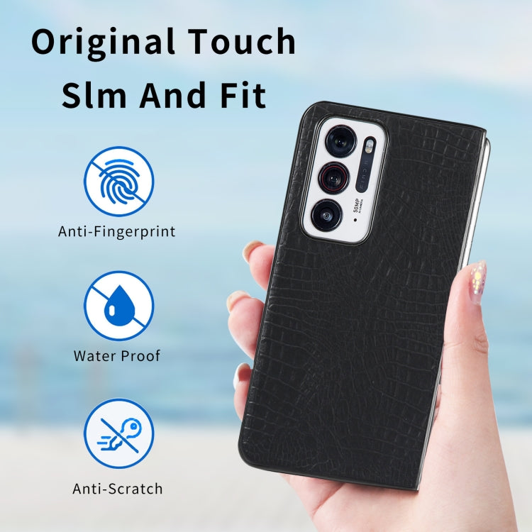 Shockproof Crocodile Texture PC + PU Case, For OPPO Find N, For vivo X Fold, For Huawei P50 Pocket
