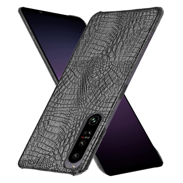 Shockproof Crocodile Texture PC + PU Case, For Sony Xperia 1 IV, For Sony Xperia 10 IV, For Sony Xperia Ace III, For Microsoft Surface Duo 2