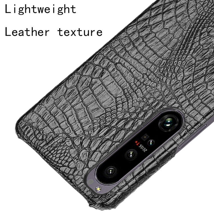 Shockproof Crocodile Texture PC + PU Case, For Sony Xperia 1 IV, For Sony Xperia 10 IV, For Sony Xperia Ace III, For Microsoft Surface Duo 2