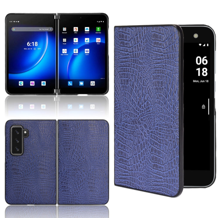 Shockproof Crocodile Texture PC + PU Case, For Sony Xperia 1 IV, For Sony Xperia 10 IV, For Sony Xperia Ace III, For Microsoft Surface Duo 2