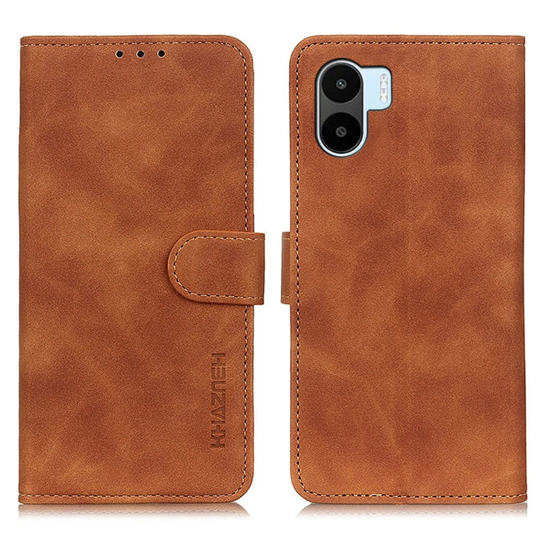 KHAZNEH Retro Texture Leather Phone Case, For Motorola Edge 30 Lite / Edge 30 Neo, For ZTE Blade V40S, For Xiaomi Redmi A1