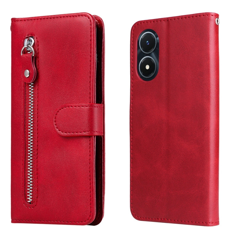 Calf Texture Zipper Leather Phone Case, For vivo Y02s, For vivo Y75 4G / S10e, For vivo Y77 5G, For Xiaomi Poco C40