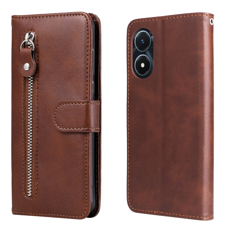Calf Texture Zipper Leather Phone Case, For vivo Y02s, For vivo Y75 4G / S10e, For vivo Y77 5G, For Xiaomi Poco C40