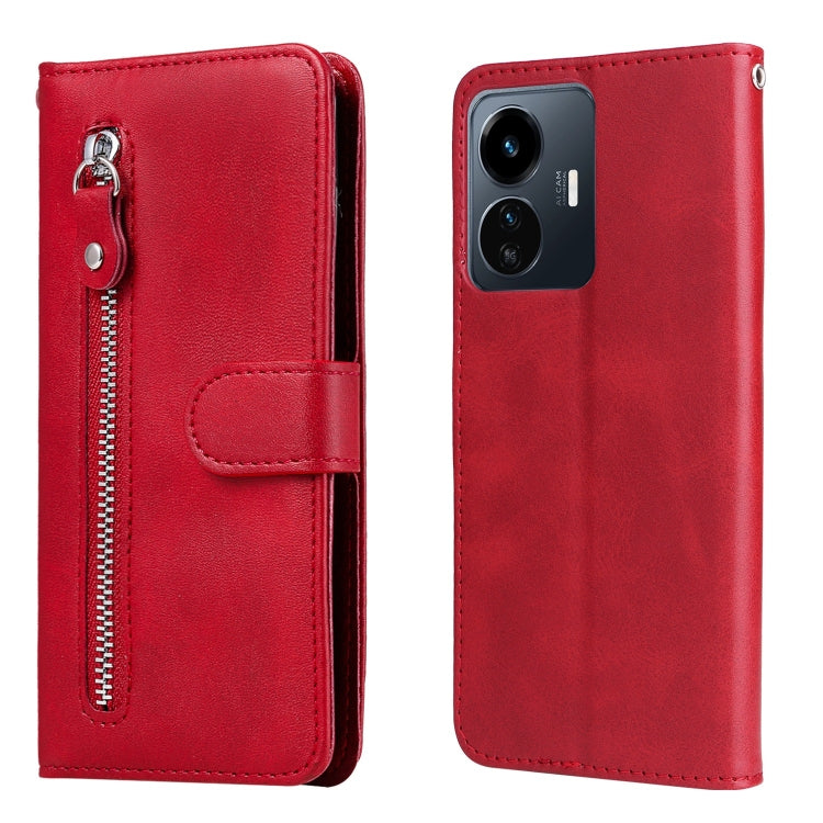 Calf Texture Zipper Leather Phone Case, For vivo Y02s, For vivo Y75 4G / S10e, For vivo Y77 5G, For Xiaomi Poco C40, For Xiaomi Poco M4 5G