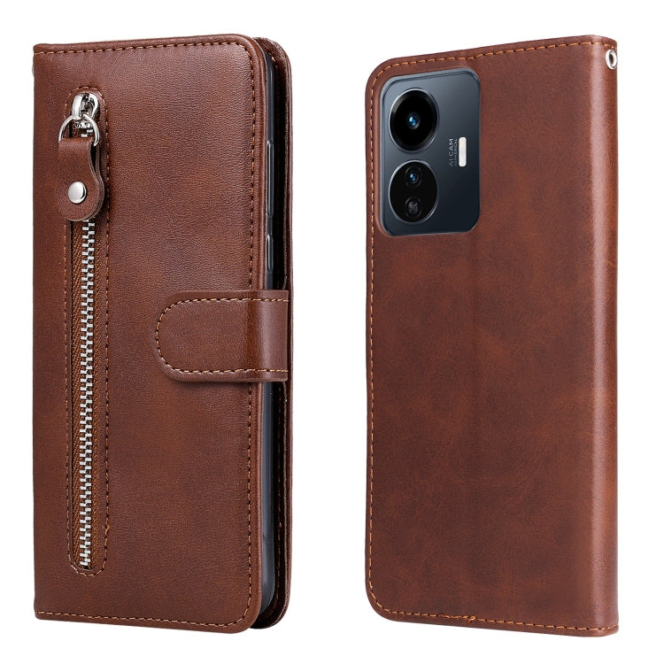 Calf Texture Zipper Leather Phone Case, For vivo Y02s, For vivo Y75 4G / S10e, For vivo Y77 5G, For Xiaomi Poco C40