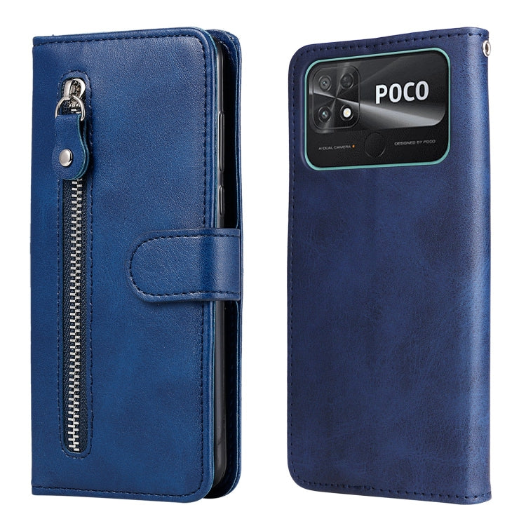 Calf Texture Zipper Leather Phone Case, For vivo Y02s, For vivo Y75 4G / S10e, For vivo Y77 5G, For Xiaomi Poco C40, For Xiaomi Poco M4 5G