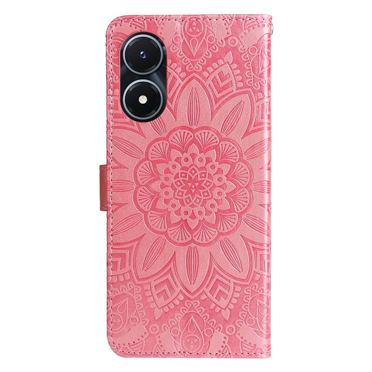 Embossed Sunflower Leather Phone Case