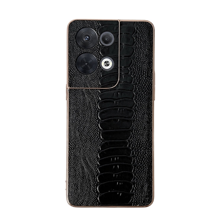 Genuine Leather Weilai Series Nano Plating Phone Case, For OPPO Reno8, For OPPO Reno8 Pro, For Huawei P50 Pocket