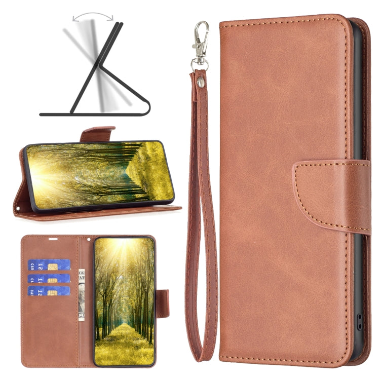 Lambskin Texture Pure Color Flip Leather Phone Case