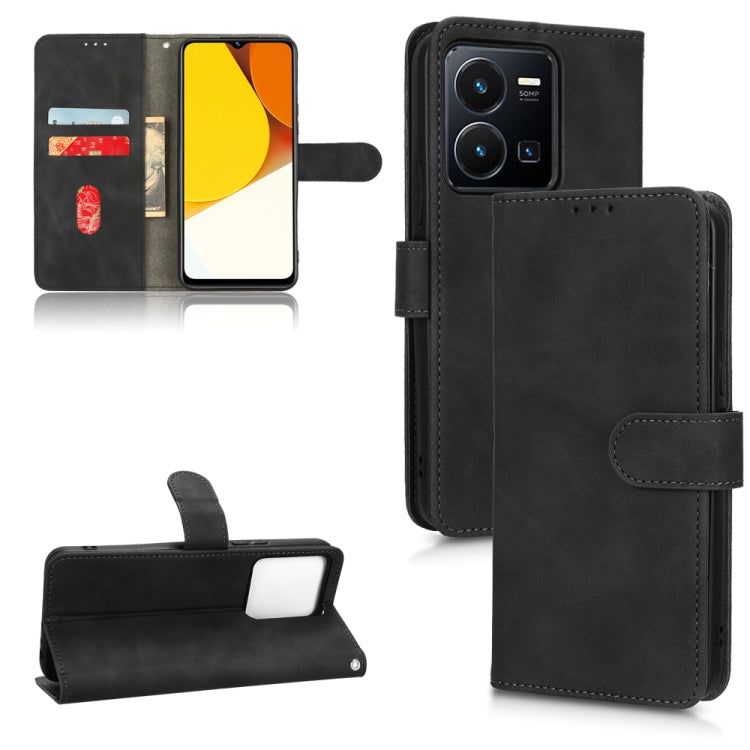 Skin Feel Magnetic Flip Leather Phone Case