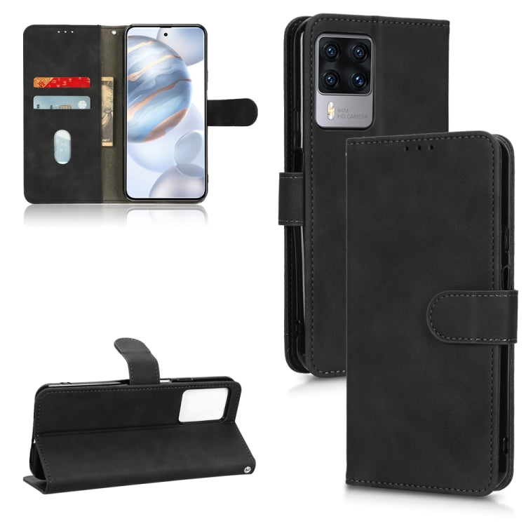 Skin Feel Magnetic Flip Leather Phone Case