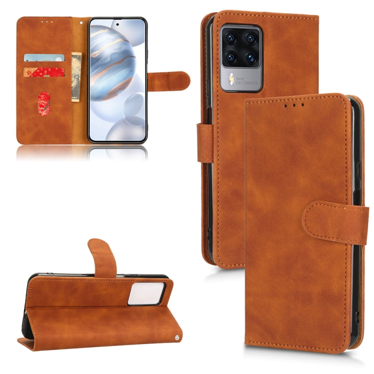 Skin Feel Magnetic Flip Leather Phone Case