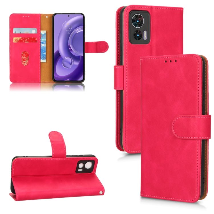 Skin Feel Magnetic Flip Leather Phone Case