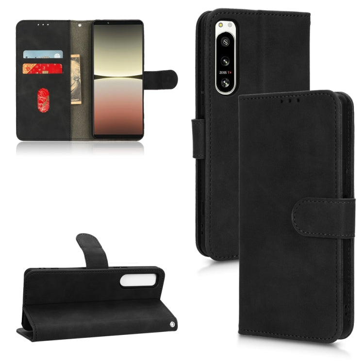 Skin Feel Magnetic Flip Leather Phone Case