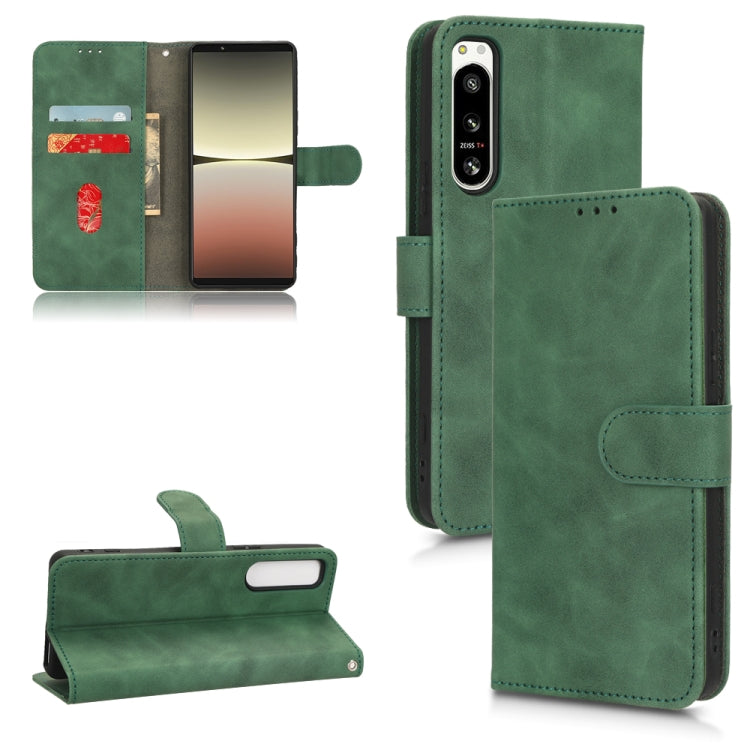 Skin Feel Magnetic Flip Leather Phone Case