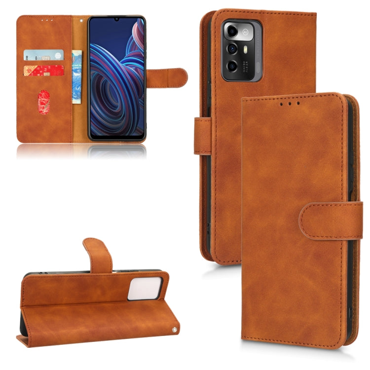 Skin Feel Magnetic Flip Leather Phone Case, For Samsung Galaxy A04 4G, For Samsung Galaxy A23e 5G / A23 5G / A23s JP Version, For Sony Xperia 5 IV, For OnePlus 10T 5G, For ZTE Blade A72 5G