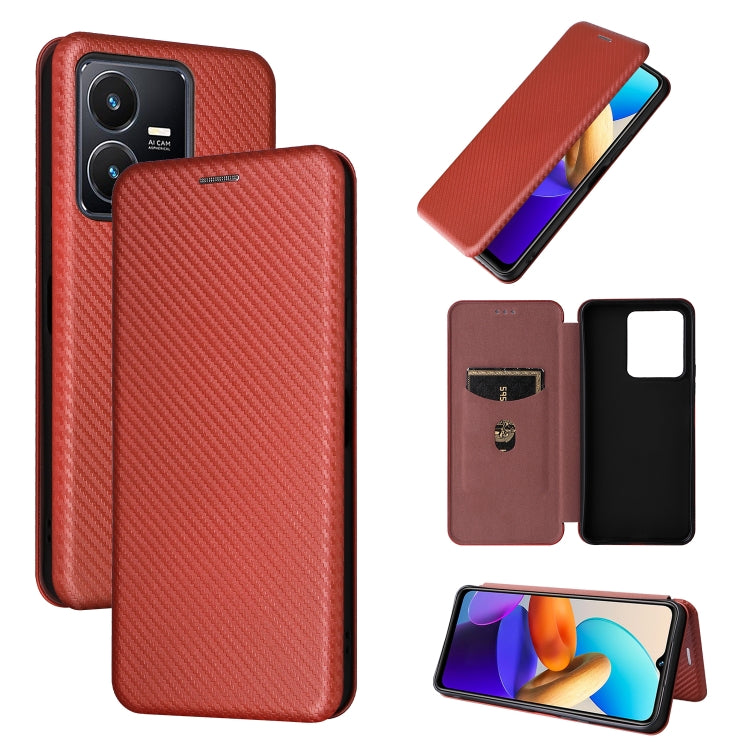 Carbon Fiber Texture Leather Phone Case, For Oukitel C31, For vivo Y22s / Y35, For Cubot X50, For Samsung Galaxy A04 4G, For Sony Xperia 5 IV, For Realme 9i