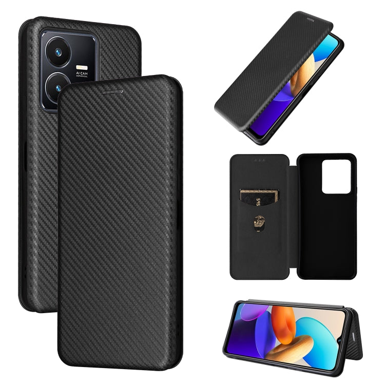 Carbon Fiber Texture Leather Phone Case, For Oukitel C31, For vivo Y22s / Y35, For Cubot X50, For Samsung Galaxy A04 4G, For Sony Xperia 5 IV, For Realme 9i