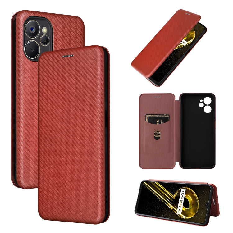 Carbon Fiber Texture Leather Phone Case, For Realme 9i, For Xiaomi Poco C40, For Xiaomi Poco M5 4G, For ZTE Axon 40 Pro