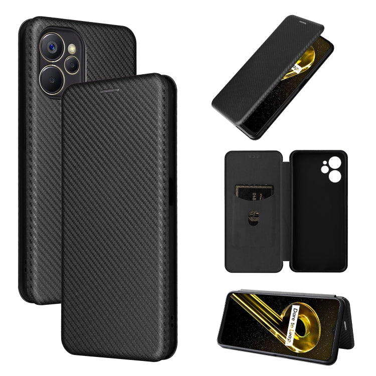 Carbon Fiber Texture Leather Phone Case, For Realme 9i, For Xiaomi Poco C40, For Xiaomi Poco M5 4G, For ZTE Axon 40 Pro