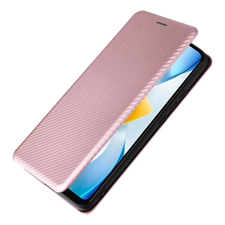 Carbon Fiber Texture Leather Phone Case, For Xiaomi Poco C40, For Xiaomi Poco M5 4G, For ZTE Axon 40 Pro