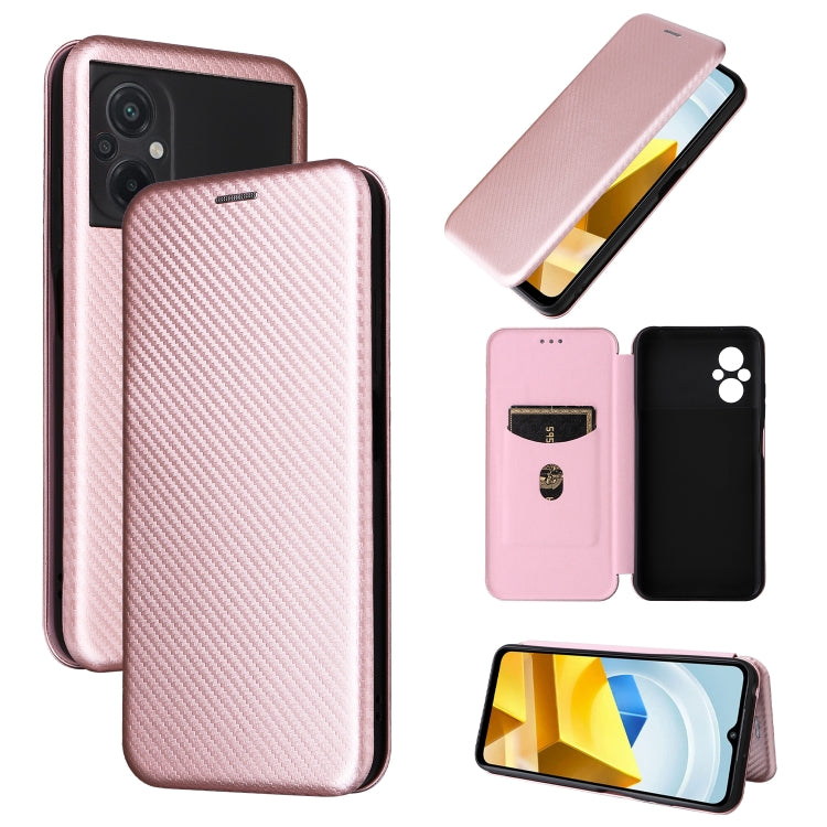 Carbon Fiber Texture Leather Phone Case, For Xiaomi Poco C40, For Xiaomi Poco M5 4G, For ZTE Axon 40 Pro