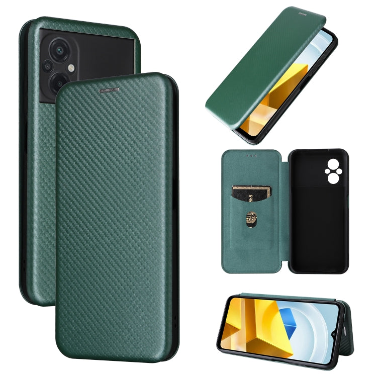 Carbon Fiber Texture Leather Phone Case, For Xiaomi Poco C40, For Xiaomi Poco M5 4G, For ZTE Axon 40 Pro