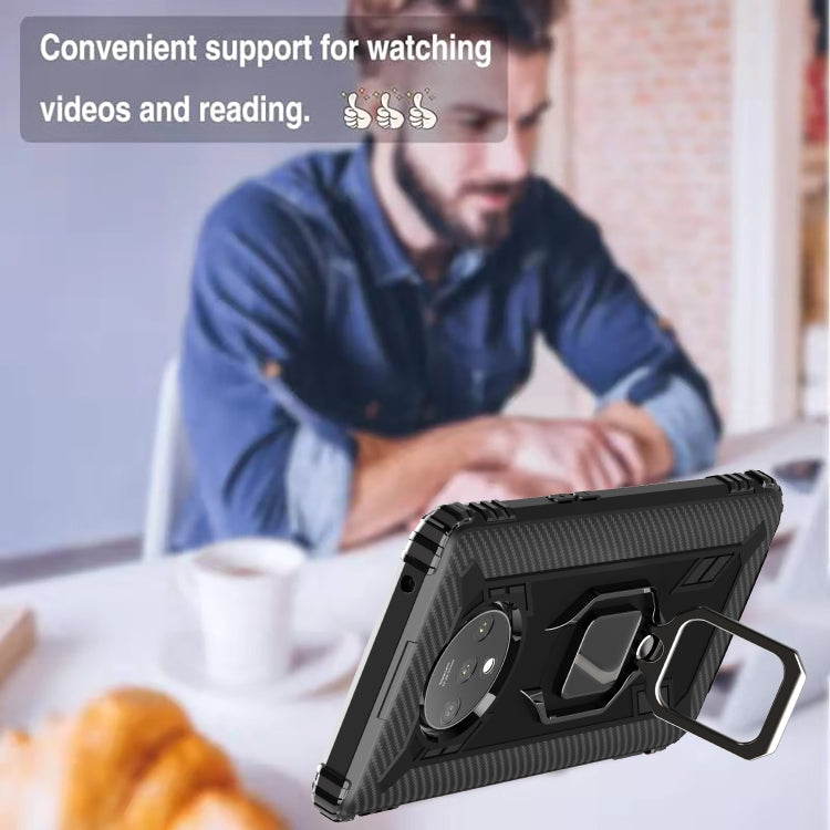 Carbon Fiber Protective Case with 360 Degree Rotating Ring Holder, For OnePlus 7T, For Galaxy M20, For OPPO A5(2020), For OPPO A9(2020) / A11X, For OPPO Realme