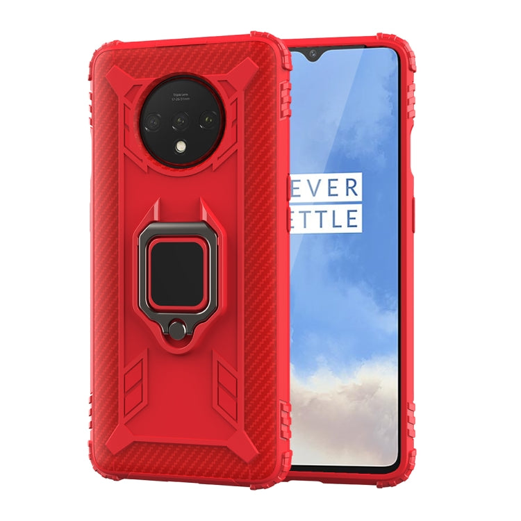 Carbon Fiber Protective Case with 360 Degree Rotating Ring Holder, For OnePlus 7T, For Galaxy M20, For OPPO A5(2020), For OPPO A9(2020) /  A11X, For OPPO Realme X2, For OPPO Realme 5S, For Xiaomi Redmi 8A / 8A Dual, For Huawei Nova 5i / P20 Lite(2019)