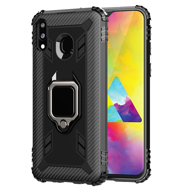 Carbon Fiber Protective Case with 360 Degree Rotating Ring Holder, For OnePlus 7T, For Galaxy M20, For OPPO A5(2020), For OPPO A9(2020) /  A11X, For OPPO Realme X2, For OPPO Realme 5S, For Xiaomi Redmi 8A / 8A Dual, For Huawei Nova 5i / P20 Lite(2019)