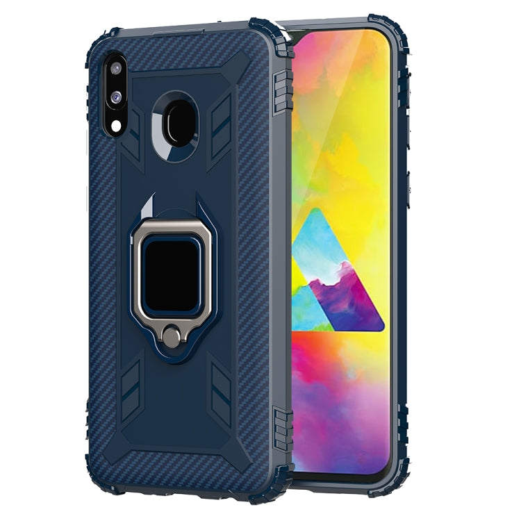 Carbon Fiber Protective Case with 360 Degree Rotating Ring Holder, For OnePlus 7T, For Galaxy M20, For OPPO A5(2020), For OPPO A9(2020) /  A11X, For OPPO Realme X2, For OPPO Realme 5S, For Xiaomi Redmi 8A / 8A Dual, For Huawei Nova 5i / P20 Lite(2019)